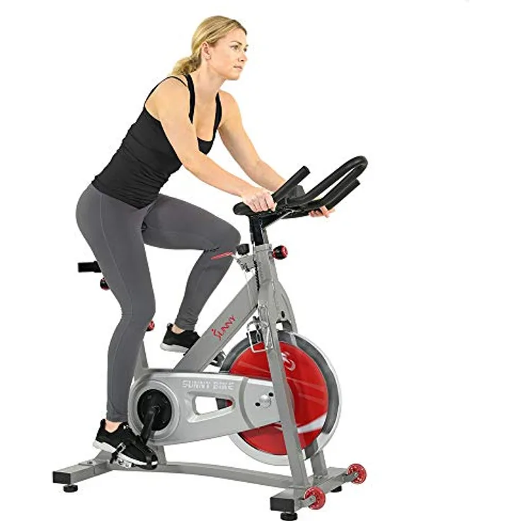 Sunny Health & Fitness Pro II Hallenrad mit Gerätehalterung und erweitertem Display - SF-B1995