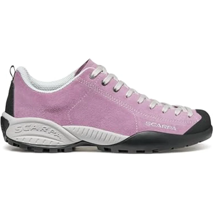 Scarpa Mojito orchid rose, Wanderschuh aus Nubukleder in Größe 41, Schnürer mit Gummi-Laufsohle – Bild 3