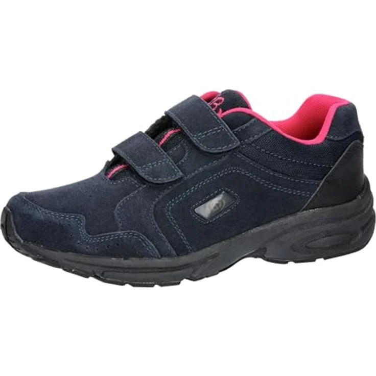 Brütting Circle V, Damen Sneaker mit Klettverschluss aus Veloursleder und profilierten CME-Laufsohle – Bild 1