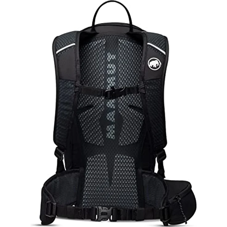 Mammut Lithium 20, ultraleichter Wanderrucksack mit 18L Volumen, schwarz, abnehmbarer Hüftgurt und Mobiltelefon-Tasche – Bild 2