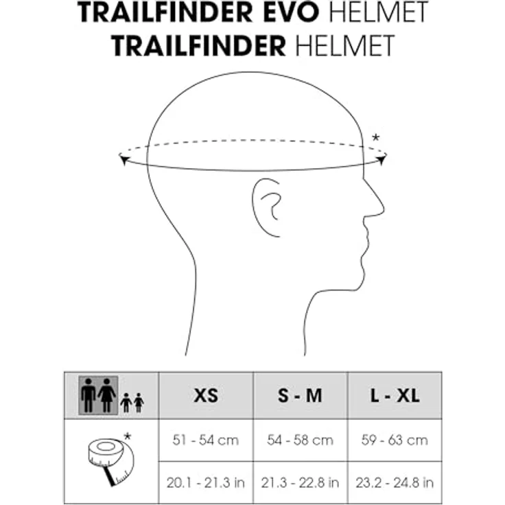 O`NEAL TRAILFINDER Helmet SPLIT V. 23, MTB-Helm L/XL (59-63 cm), Ice Blue / Black – Bild 3