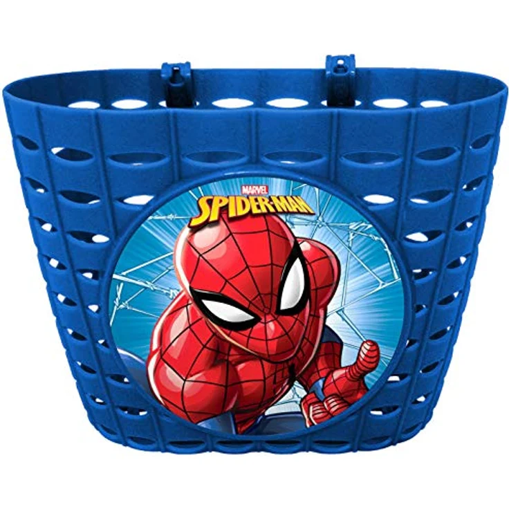 Stamp STAMP KORB SPIDERMAN, verziertes Fahrradkorb mit universellem Befestigungssystem für alle Lenkertypen – Bild 1