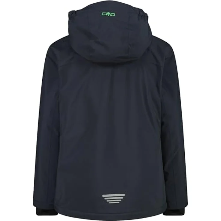 CMP Jungen Skijacke Kid Jacket Snaps Hood, wasserabweisende Softshelljacke mit abnehmbarer Kapuze und praktischer Skipasstasche – Bild 2