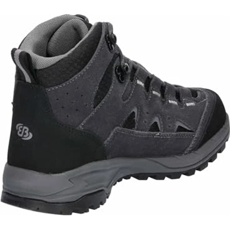 Brütting Mount Bear High, Herren Wanderschuhe aus Veloursleder mit regulierbarer Schnürung, Grau, Größe 42 – Bild 4