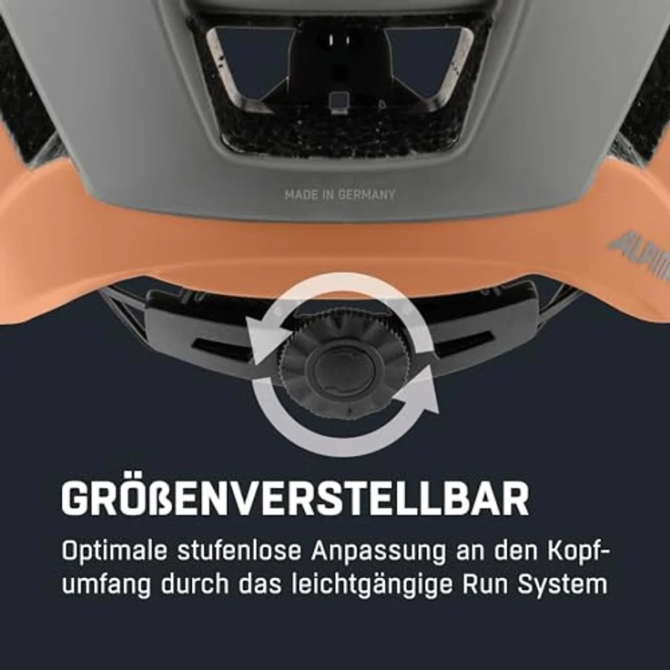 Alpina Kamloop Moon - Grey - Peach Matt, Größe 51 - 55 cm - Helme & Protektor, Farbe Grau - Preisvergleich – Bild 6