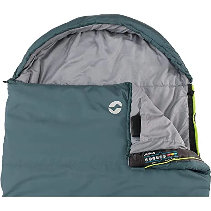 Outwell Campion Lux Sleeping Bag Long, Schlafsack in Teal mit hochwertiger Isolierung und großzügigem Platzangebot – Bild 5
