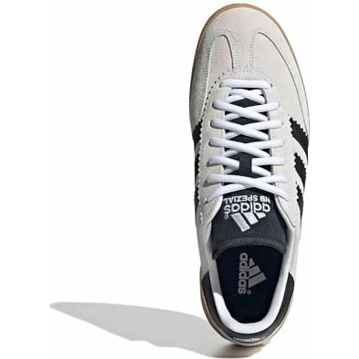 Adidas Hb Spezial, Vintage Handballschuh mit Wildleder-Obermaterial, Dämpfungssystem und Torsion Technologie, ftwwht/cblack, Größe 43 1/3 – Bild 3