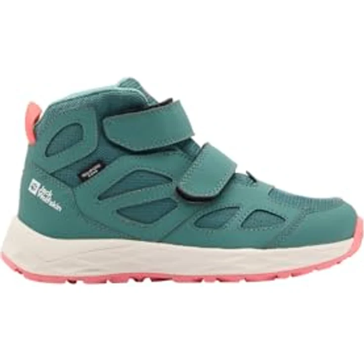 Jack Wolfskin Woodland 2 Texapore Mid Vc K, Mädchen Wanderschuhe, wasserdicht, grün – Bild 1