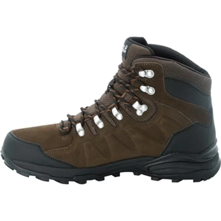 Jack Wolfskin REFUGIO TEXAPORE MID M, robuster Hikingschuh aus Veloursleder mit Zehen- und Fersenschutz, Herren – Bild 3