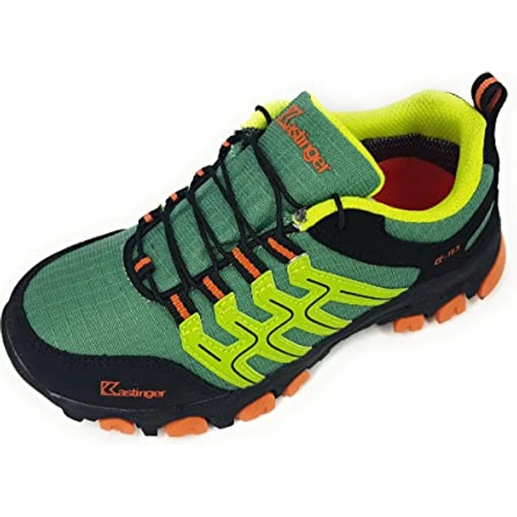 Kastinger Wanderschuhe, Wanderschuhe Kunstleder/Mesh, Größe 32 EU, grün, Gummizugverschluss – Bild 3
