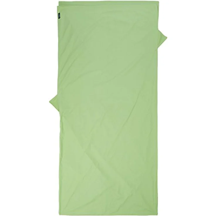 Cocoon Schlafsack, 220 cm, leichter Innenschlafsack aus biologischer Baumwolle mit Klettverschluss und Einschubfach für Kissen – Bild 2