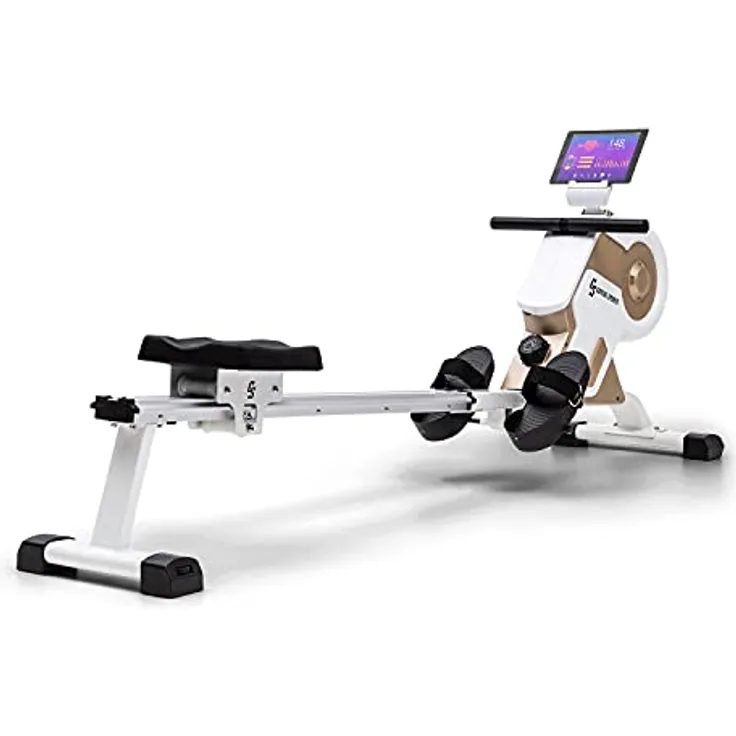 Capital Sports Rudergerät für Zuhause Klappbar, Rowshaper mit Magnetwiderstand, 150kg Belastbar, Alu-Gleitbahn, 8-Stufig