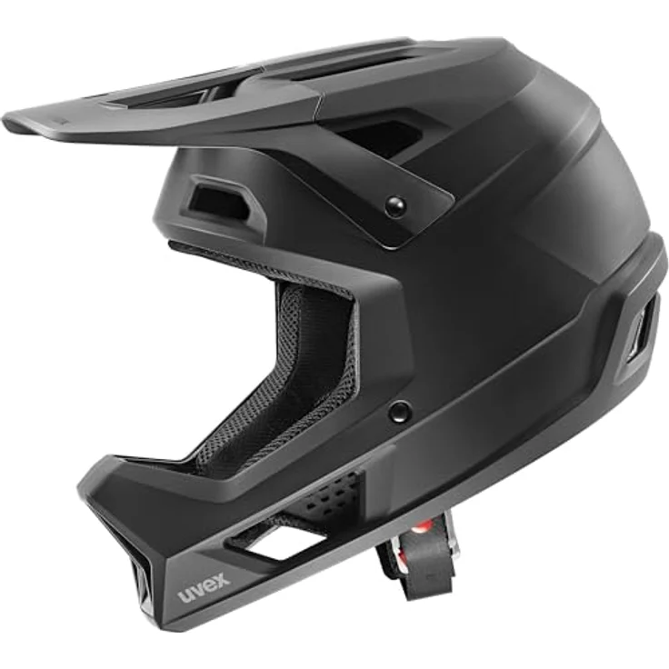 Uvex RAVAGE Fullface MTB-Helm, Hardshell mit Coolmax®-Technologie, 52-55cm, schwarz-grau matt, 12 Lüftungen, ASTM F1952 – Bild 1