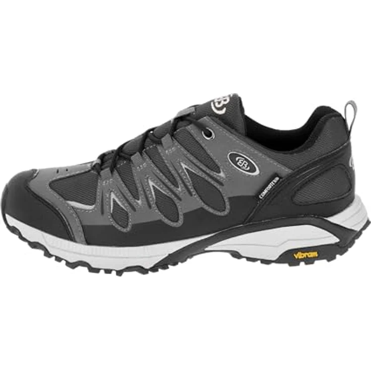 Brütting Herren Wanderschuhe Expedition, Schwarz - Robuste Gummisohle, Flexibles Nylon, Perfekte Passform durch Schnürung – Bild 2