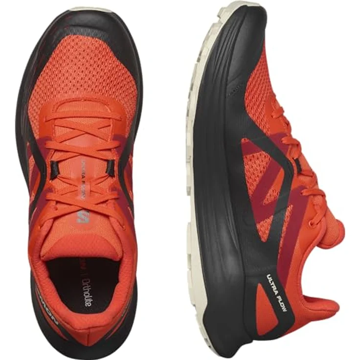 Salomon Ultra Flow M 475254, Laufschuhe für Herren mit Mesh-Obermaterial, rotes und schwarzes Design, Größe 42 – Bild 4