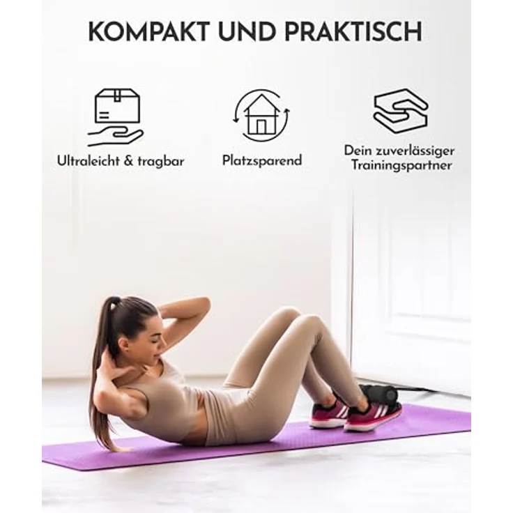 NEOLYMP Bauchtrainer Sit Up Hilfe – Tragbare Sit Up Bar für effektives Bauchmuskeltraining, ergonomisches Design für korrekte Ausführung, vielseitig einsetzbar – Bild 6