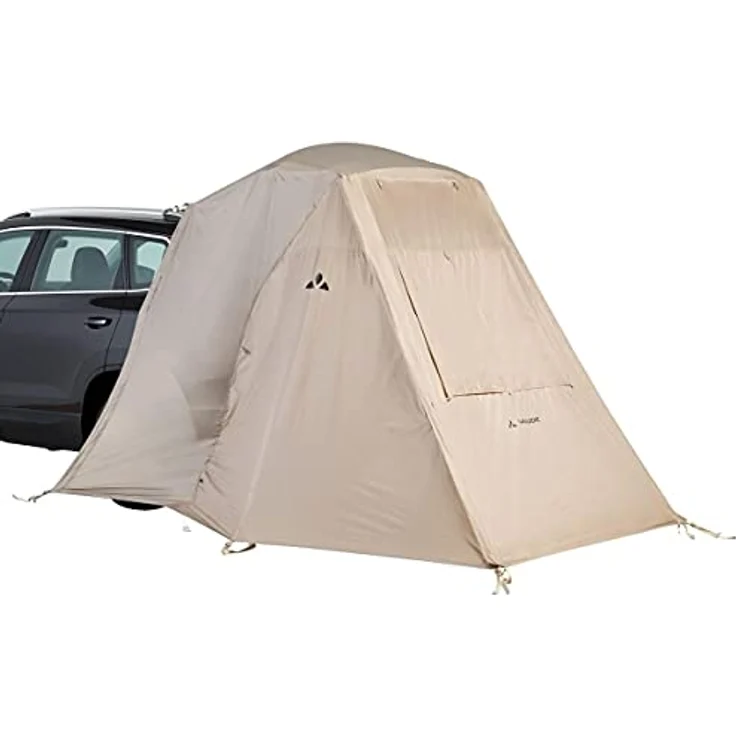 Vaude Drive Vorzelt, einhängbar an Kofferraumklappe, schneller Aufbau, geräumig, Linen, One Size – Bild 1