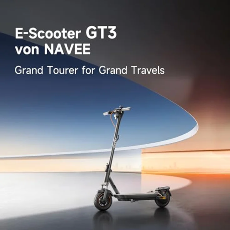 NAVEE GT3 E-Scooter Schwarz-Gold, 50 km Reichweite, 700 W Motor, Vollfederung, Apple Find My, App-Steuerung, TCS, E-ABS, 20 km/h, mit Straßenzulassung – Bild 2