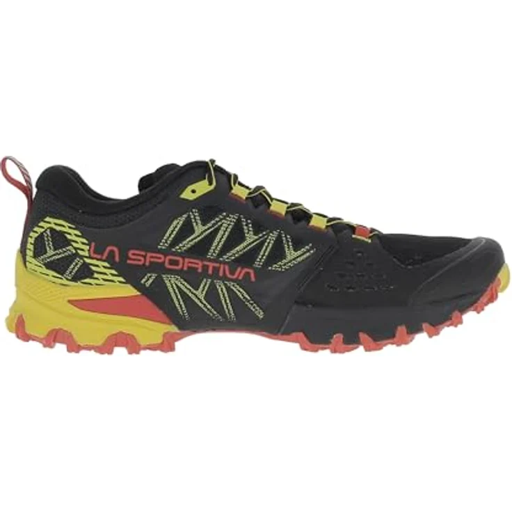 LaSportiva Bushido III GTX BLACK/YELLOW, Laufschuhe mit GORE-TEX Invisible Fit, stabil und griffig, Größe 43,5 – Bild 5