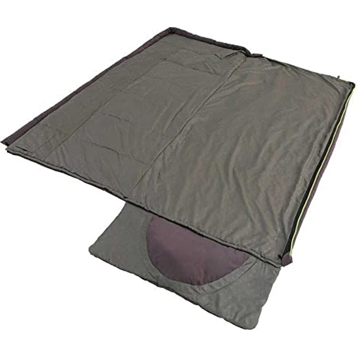 Outwell Contour Schlafsack, Dark Purple, Links, geräumiger und komfortabler Schlafsack für Outdoor-Aktivitäten – Bild 5