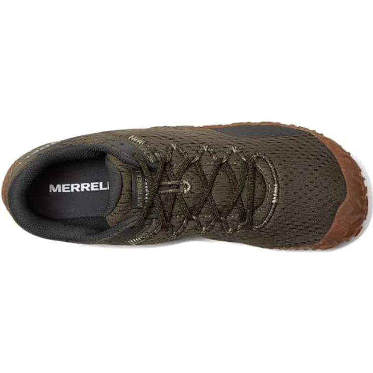 Merrell Vapor Glove 6, Herren Wanderschuhe, atmungsaktives Obermaterial aus 100 % recyceltem Mesh, Vibram EcoStep-Aussensohle, vegan-freundlich, Grün, Größe 41 – Bild 3