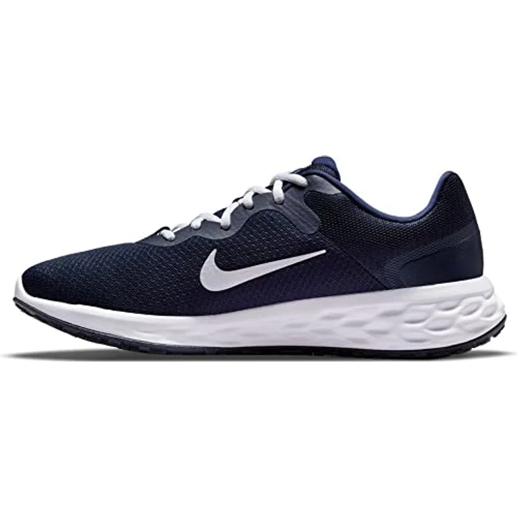 Nike Revolution 6 Next Nature, Laufschuhe mit atmungsaktivem Design und recyceltem Material, blau, Größe 44,5 – Bild 4