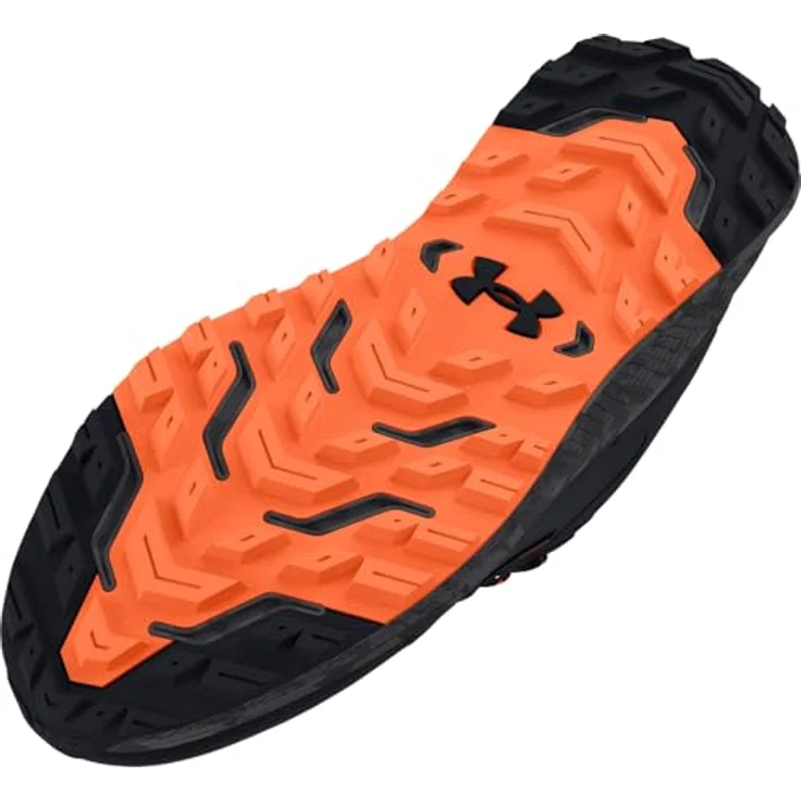 Under Armour Charged Bandit Trail 3, Traillaufschuhe mit hervorragender Dämpfung und Bodenhaftung, Schwarz/Orange Blast, Größe 43 – Bild 3