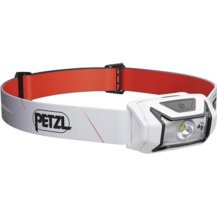 PETZL Tikka CORE Lampe, aufladbare Stirnlampe mit 450 Lumen, weiß und Rotlicht