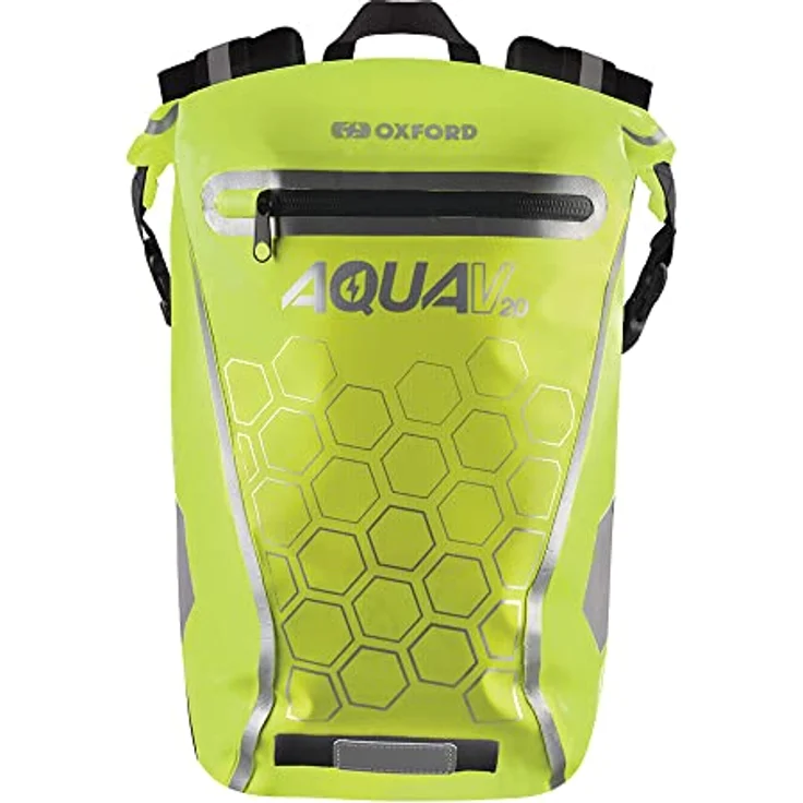 Oxford Aqua Rucksack, wasserdichter Fahrradrucksack mit 20 Liter Fassungsvermögen und reflektierenden Details – Bild 2