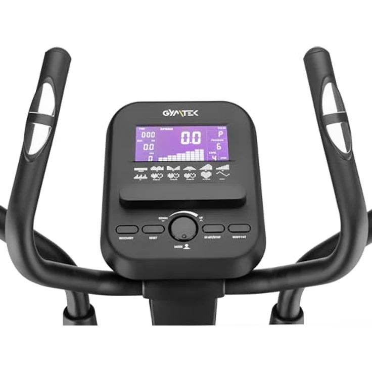 Gymtek XC4500 Magnetischer Crosstrainer für Zuhause, Elliptical Trainer mit 16-stufig Einstellbarem Widerstand, Klappbar, Rot – Bild 5