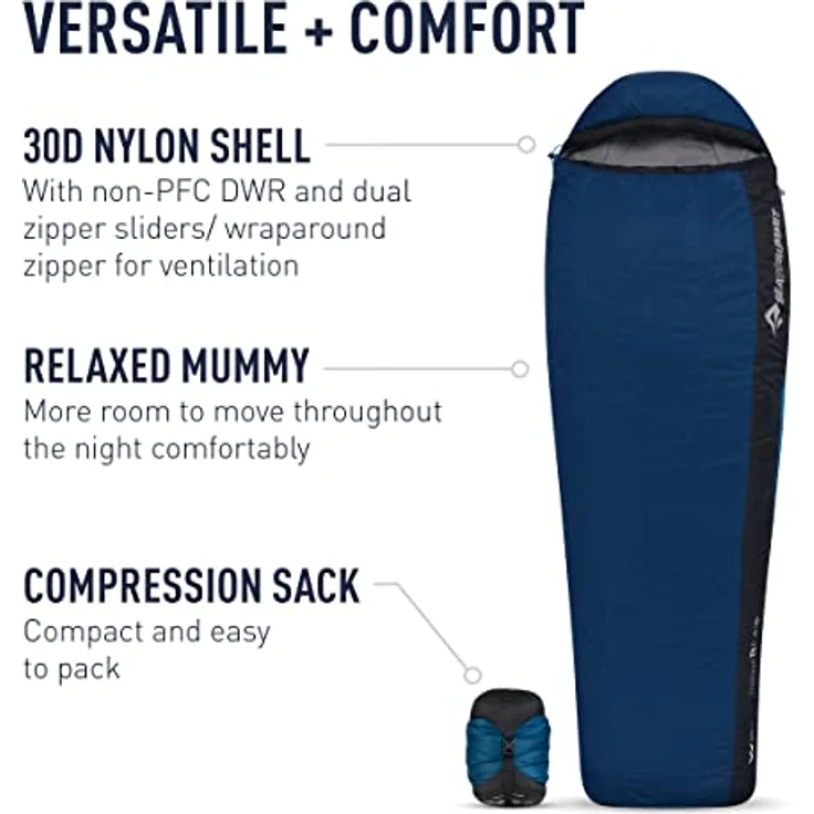 Sea to Summit Trailhead Synthetic Sleeping Bag, 20°F, Regular, langlebig und robust – Bild 5