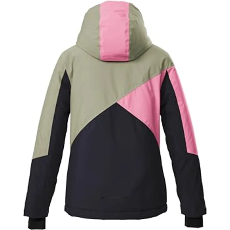 Killtec KSW 209 GRLS, Mädchen Skijacke mit Kapuze, Schneefang und 10.000 mm Wassersäule, Colourblock Design, Größe S – Bild 2