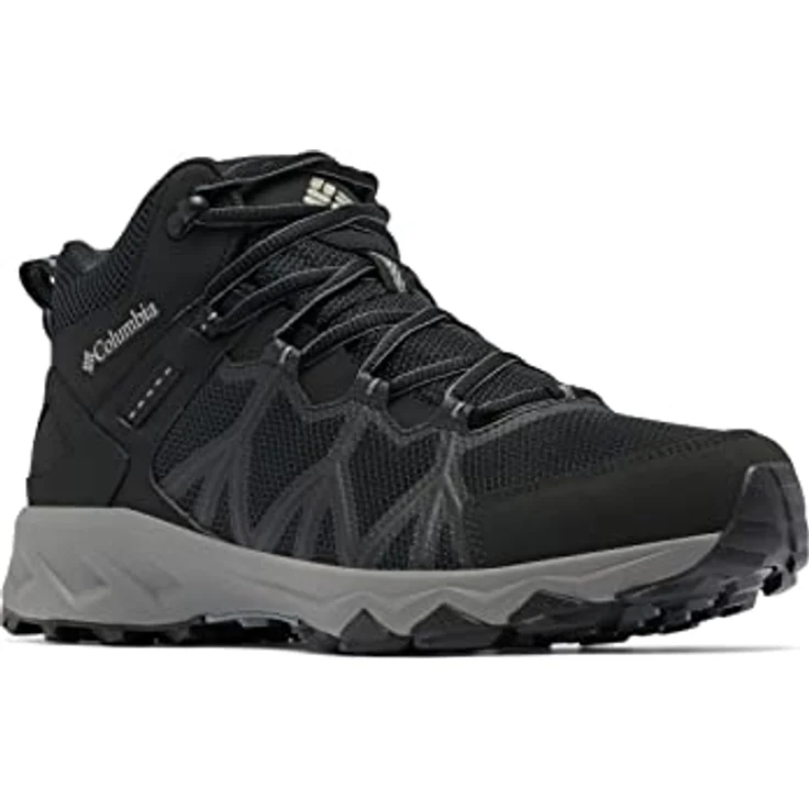 Columbia Peakfreak™ II Mid Outdry™, Herren-Wanderschuhe mit wasserdichter Konstruktion und außergewöhnlicher Traktion, Schwarz (41.5) – Bild 1