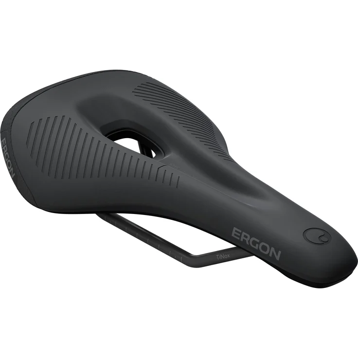 Ergon Velosattel Sport-Sattel für männliche Anatomie, optimale Damm-Entlastung, kompakte Bauweise, langlebige OrthoCell-Pads