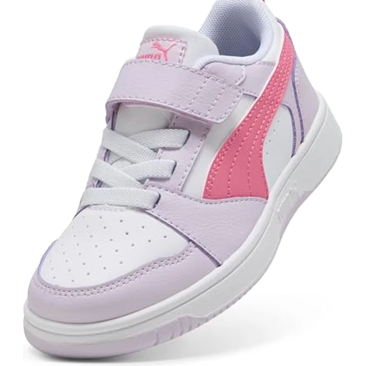 PUMA Rebound V6 Lo AC+ Klettschuh, Weiß, aus 20% recycelten Materialien, knöchelstützend, Gr. 35 – Bild 6