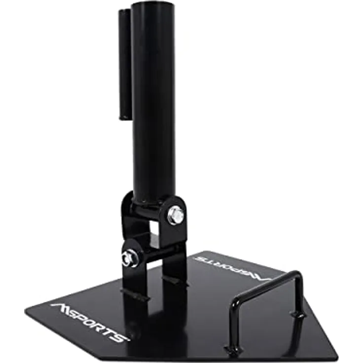 MSPORTS Landmine, Langhantelaufnahme, Core-Trainer für Langhantelstangen mit 25 oder 50 mm Flexibles 360° Gelenk, max. Belastung 200 kg