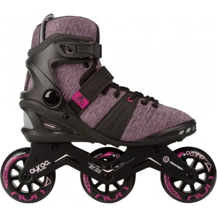 Tempish Ayroo 3x90, Fitness-Inline-Skates mit 90 mm Rädern, 85A Härte, reflektierend, lila, Größe 40