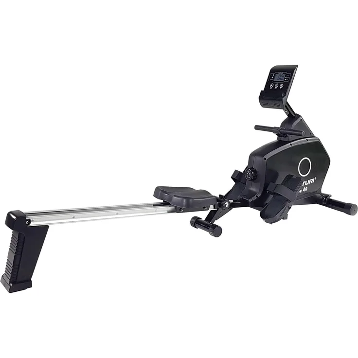 Tunturi FitRow 40, Rudergerät mit magnetischem Widerstandssystem, klappbar, LCD-Display, maximales Nutzergewicht 110 kg