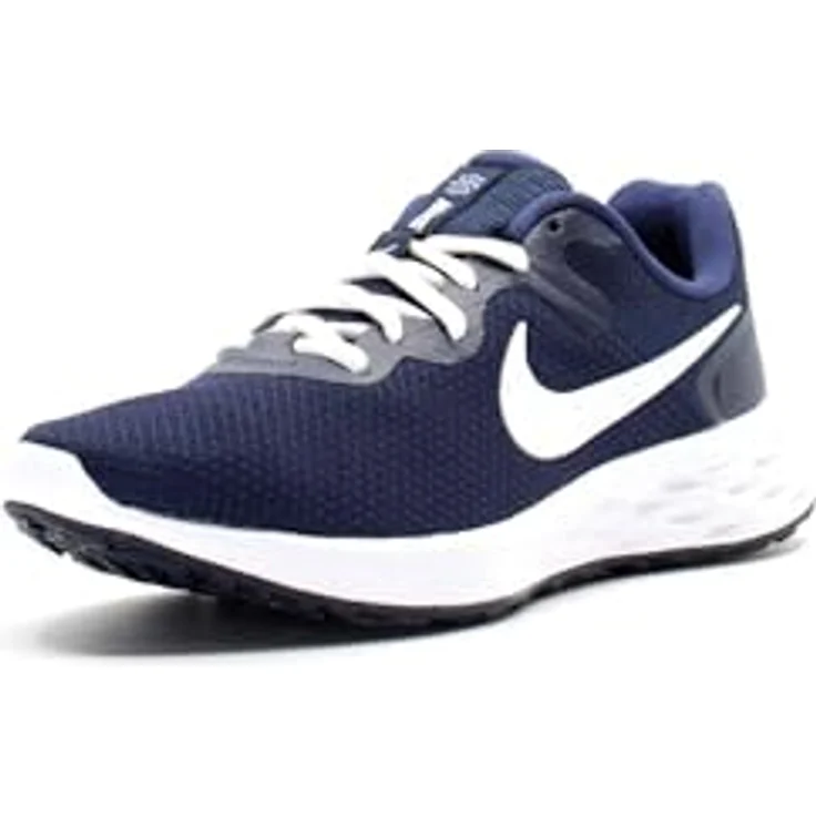 Nike Revolution 6 Running, Herren Laufschuhe mit atmodungsaktivem Obermaterial, Dämpfung und regulärer Passform, Blau, Größe 45 – Bild 10