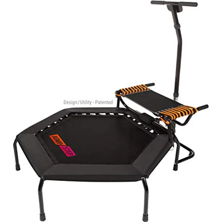 HAMMER Fitness-Trampolin Hammer 2022/23 JumpStep Professional, 2in1 Trampolin für intensives Po- und Beintraining, inkl. Trainingsvideos