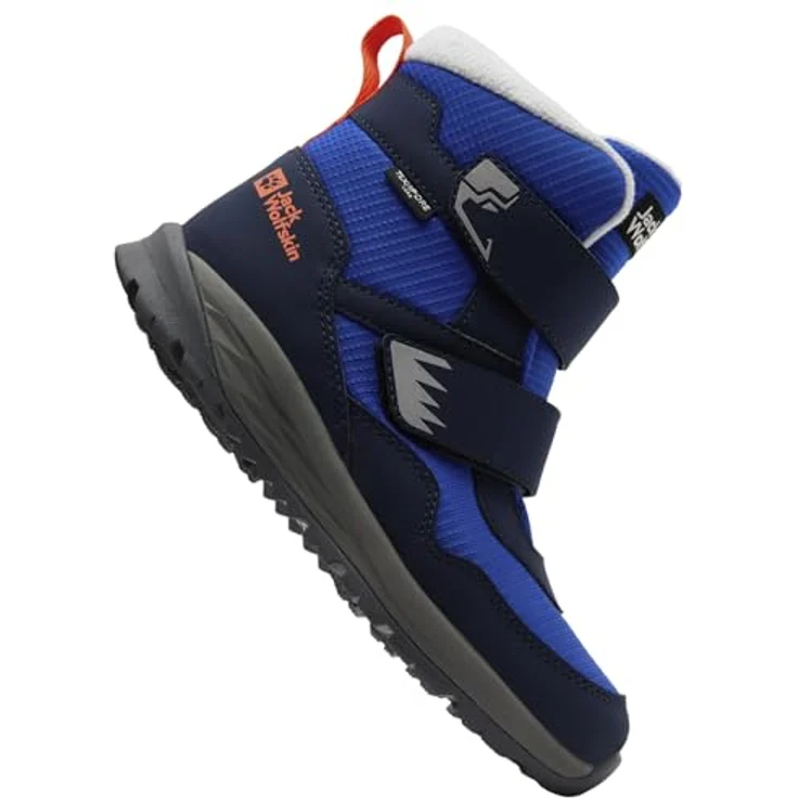 Jack Wolfskin Winterschuhe Polar Bear-B Texapore Mid VC, wasserdicht und atmungsaktiv für Jungen, blau/navyblau – Bild 5