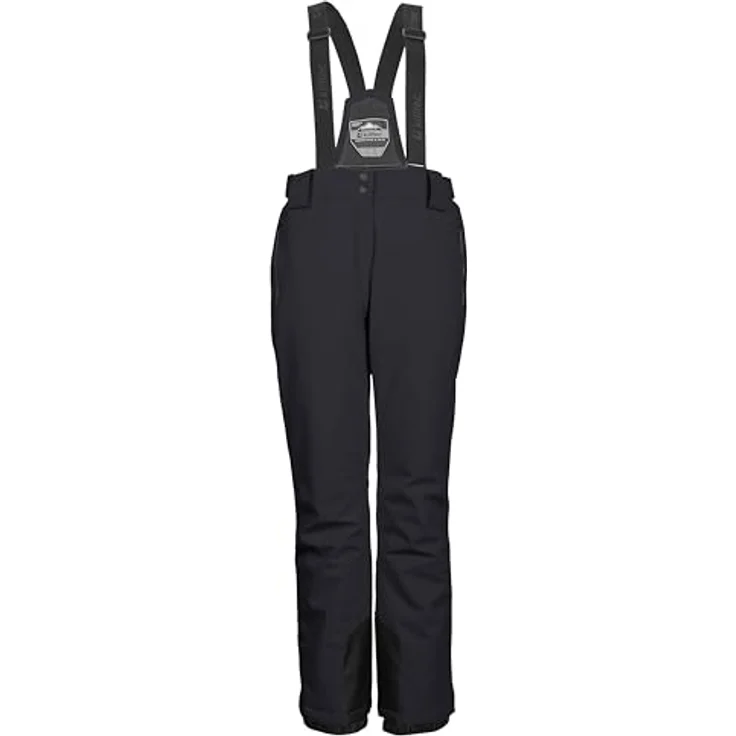 Killtec KSW 249 W, Damen Skihose mit abnehmbaren Trägern, Kantenschutz und Schneefang, wasserabweisend, Schwarz – Bild 1
