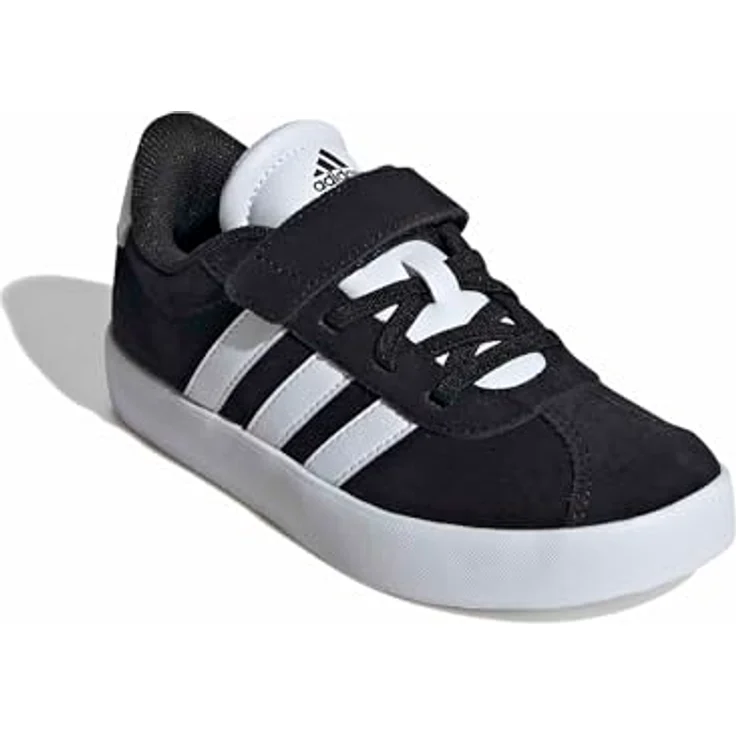 adidas ID9148_420, Laufschuhe für Kinder mit Klettverschluss, Wildleder-Obermaterial, Weiß/Core Black/Cloud White – Bild 3