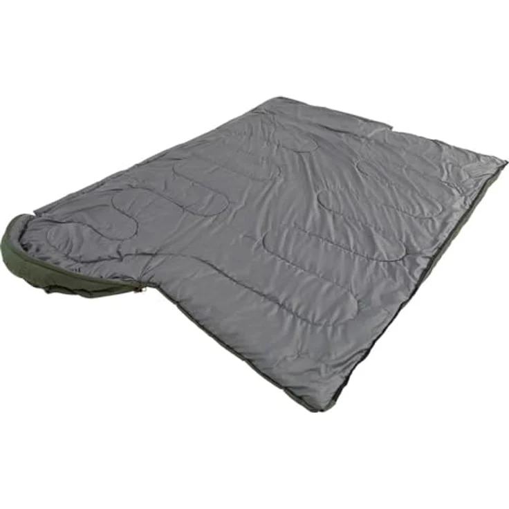 Easy Camp Raven II Square, Schlafsack für 2-3 Saisons, Körperlänge 220 cm, inklusive Kordelzug-Kapuze und Transportbeutel – Bild 2