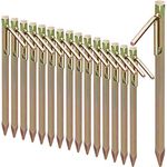 Relaxdays 16 x Bodenanker, Sturmsichere Erdanker für Harte Böden, 30,5 cm, Zeltzubehör, Stahl galvanisiert, Gold