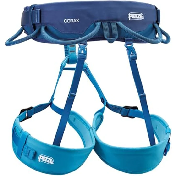 Petzl Corax, Klettergurt für Sportklettern und Bergsteigen, Bewegungskomfort, verstellbare Beinschlaufen, (XS, M) – Bild 2