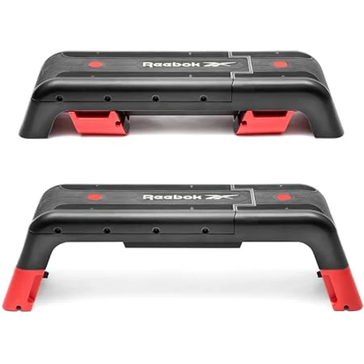 Reebok Steppbrett, verstellbare Plattform für Heimtraining mit Neigungs- und Höhenverstellung, 121 x 33 x 35 cm – Bild 9