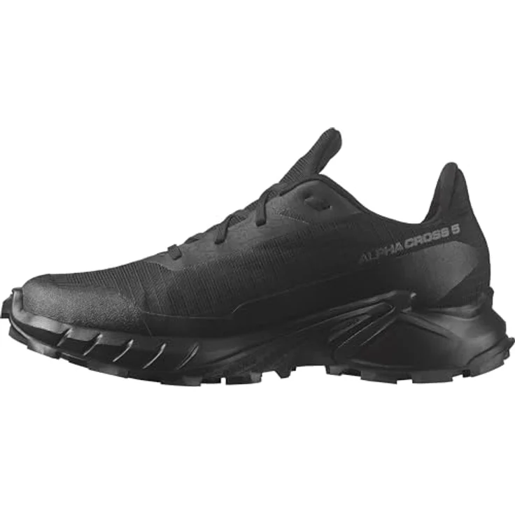 Salomon Alphacross 5 GTX, Wanderschuh mit Gore-Tex®-Membran und Contagrip®-Außensohle, Schwarz, Gr. 41 – Bild 1