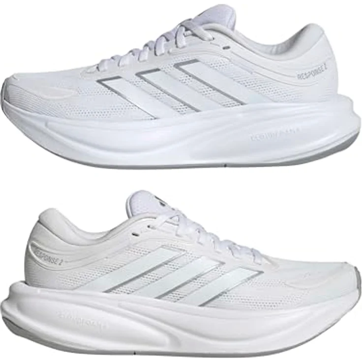 Adidas Response 2 Laufschuhe Damen, ftwwht/zeromt/halsil, Weiß/Grau, Größe 39 1/3 – Bild 7