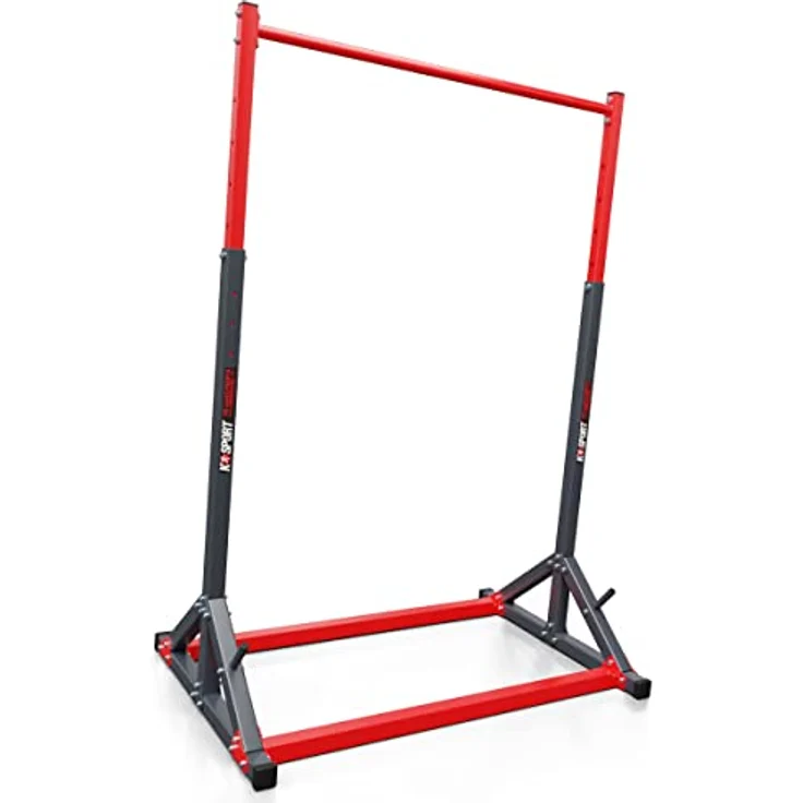 K-Sport: Stationäre Klimmzugstange bis 140kg, mit Pull-Up Bar & Halter für Gewichte I Klimmzugturm für Muskeltraining I Pull Up Mate, inkl. E-Book – Bild 1